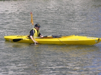 CMHS crewmember replaces finish flag