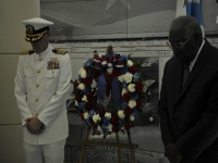 Capt. Randall Lynch and Adm. Mack C. Gaston (ret.)