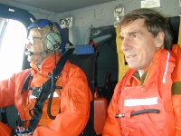 Captains Ross and Truitt during flight