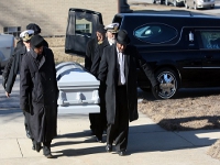 Captains Truitt and Johnson serving as pallbearers for Tuskegee Airman - Dr. Quentin Smith
