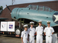 Midshipmen visit plane